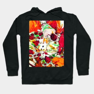 Abstract marble texture liquid art design Hoodie